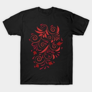 Fantasy flowers and leaves T-Shirt